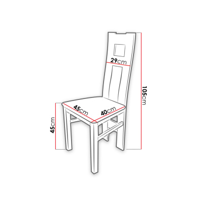 Jídelní set s kulatým stolem MOVILE 36 - ořech / hnědý