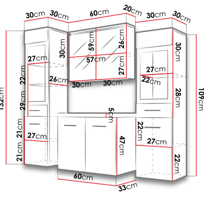 Koupelnová sestava YUKO 2 - lesklá bílá / bílá + baterie Economico ZDARMA