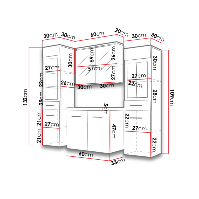 Koupelnová sestava YUKO 2 - lesklá bílá / bílá + baterie Economico ZDARMA