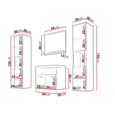 Koupelnová sestava s umyvadlem ZORAIDA XL - kaštan + sifon a baterie Platino ZDARMA