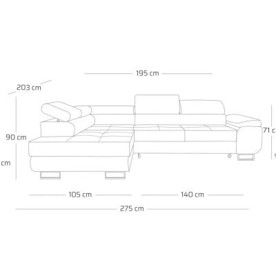 Designová sedací souprava WILFRED - žlutá 2