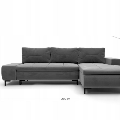 Rozkládací sedací souprava PROKOP - šedá