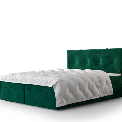 Hotelová postel LILIEN - 140x200, zelená