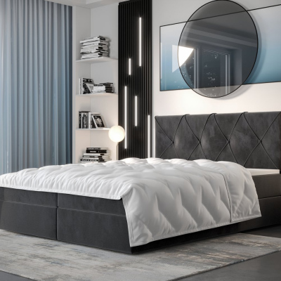 Hotelová postel LILIEN - 140x200, šedá