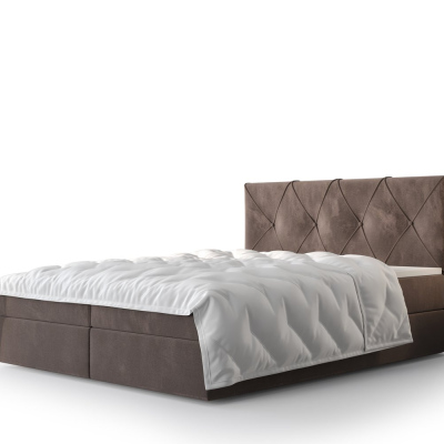 Hotelová postel LILIEN - 160x200, tmavě hnědá