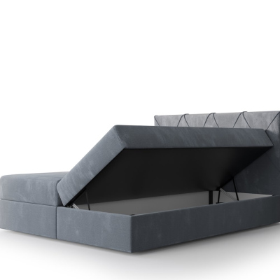 Hotelová postel LILIEN - 160x200, tmavě hnědá