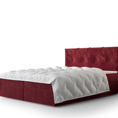 Hotelová postel LILIEN - 160x200, červená