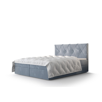 Hotelová postel LILIEN - 160x200, modrá