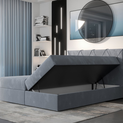 Hotelová postel LILIEN - 180x200, šedá