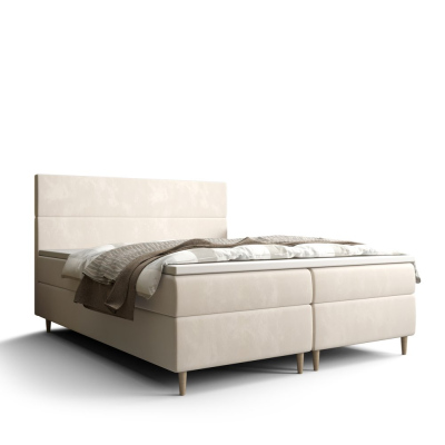 Kontinentální manželská postel ANGELES - 160x200, béžová