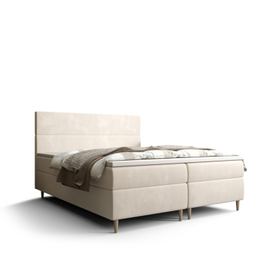 Kontinentální manželská postel ANGELES - 160x200, béžová