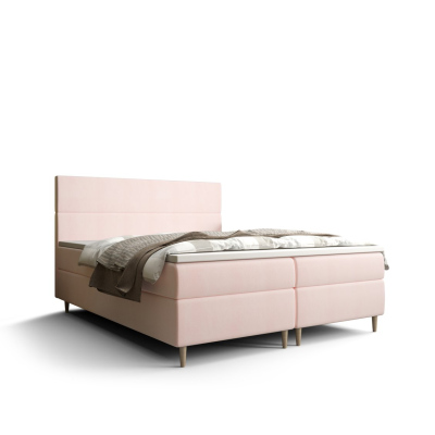 Kontinentální manželská postel ANGELES - 180x200, růžová