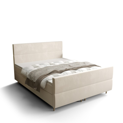 Kontinentální manželská postel ANGELES PLUS - 140x200, béžová