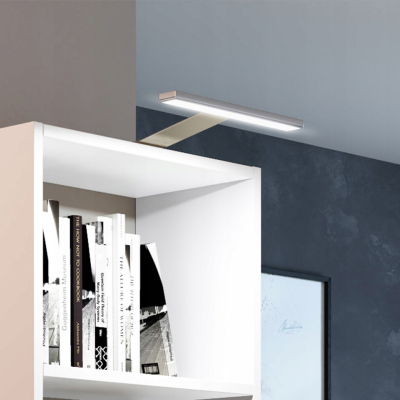 Nástěnná LED lampa KRIA - stříbrná