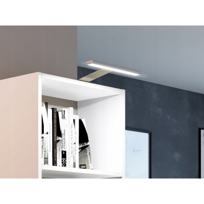 Nástěnná LED lampa KRIA - stříbrná