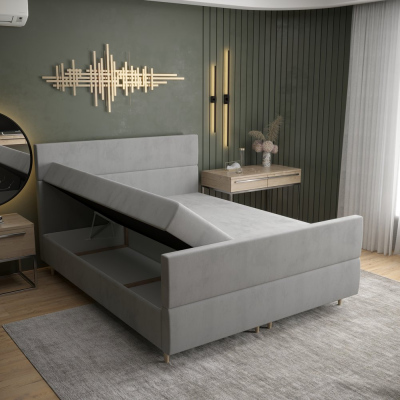 Kontinentální manželská postel ANGELES PLUS - 180x200, béžová