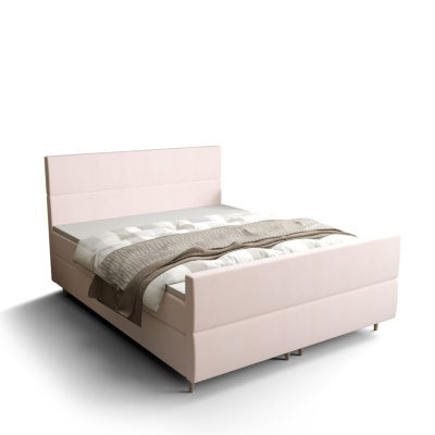 Kontinentální manželská postel ANGELES PLUS - 180x200, růžová