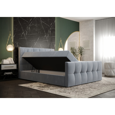 Elegantní manželská postel ELIONE - 160x200, béžová