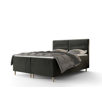 Americká manželská postel HENNI - 160x200, šedá