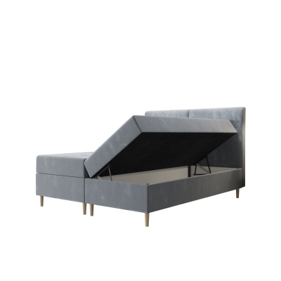 Americká manželská postel HENNI - 160x200, tmavě šedá