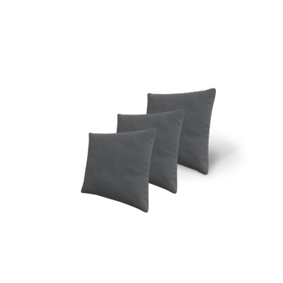Set tří dekorativních polštářů ZANE - tmavý šedý 1