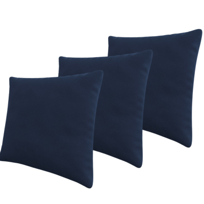 Set tří dekorativních polštářů ZANE - tmavý modrý