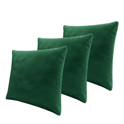 Set tří dekorativních polštářů ZANE - tmavý zelený 3