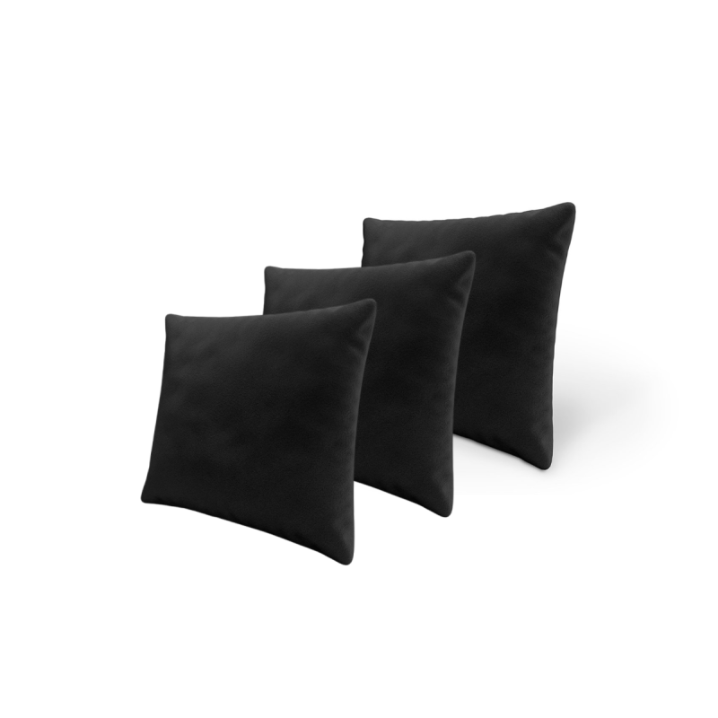 Set tří dekorativních polštářů ZANE - černý 1