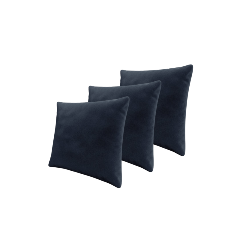 Set tří dekorativních polštářů ZANE - tmavý modrý 3