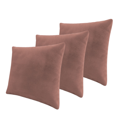Set tří dekorativních polštářů ZANE - růžový