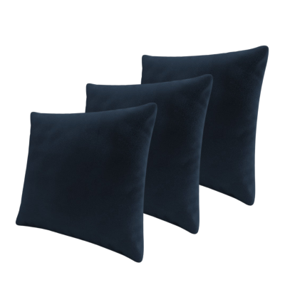 Set tří dekorativních polštářů ZANE - tmavý modrý 2