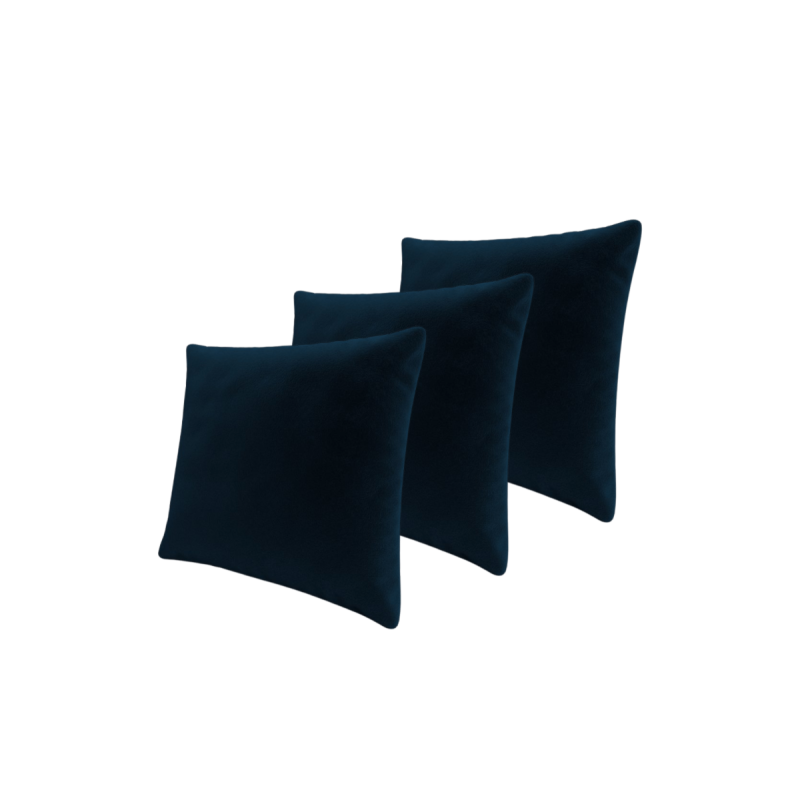 Set tří dekorativních polštářů ZANE - tmavý modrý 1