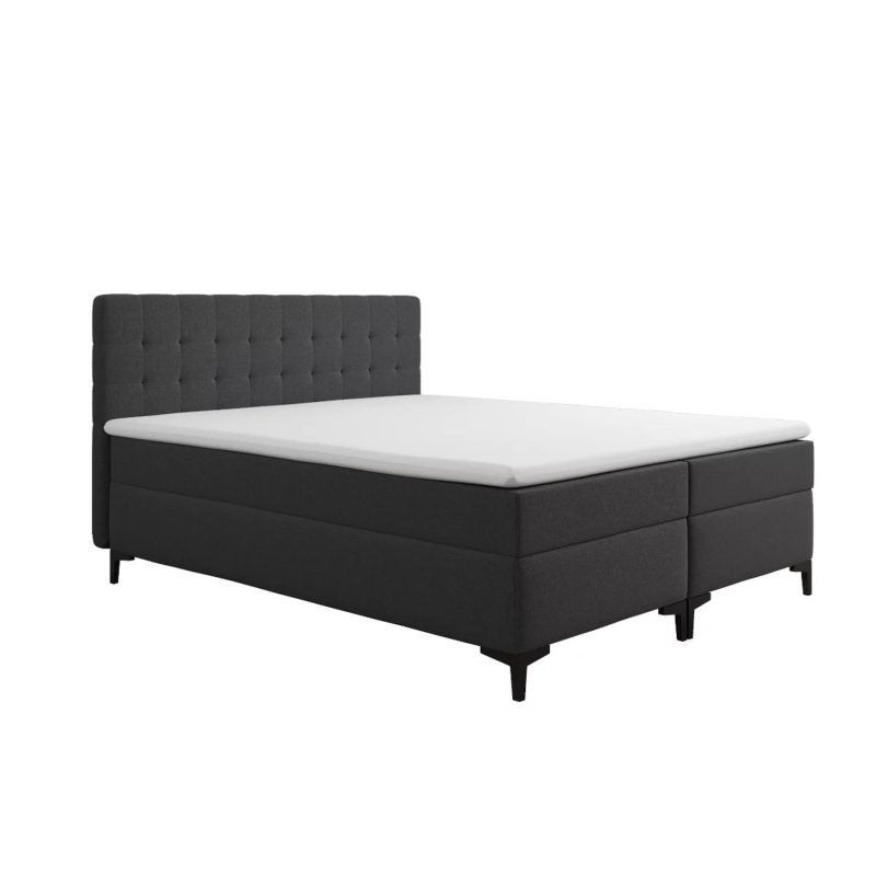 Americká postel s úložným prostorem DAJANA - 200x200, tmavě šedá