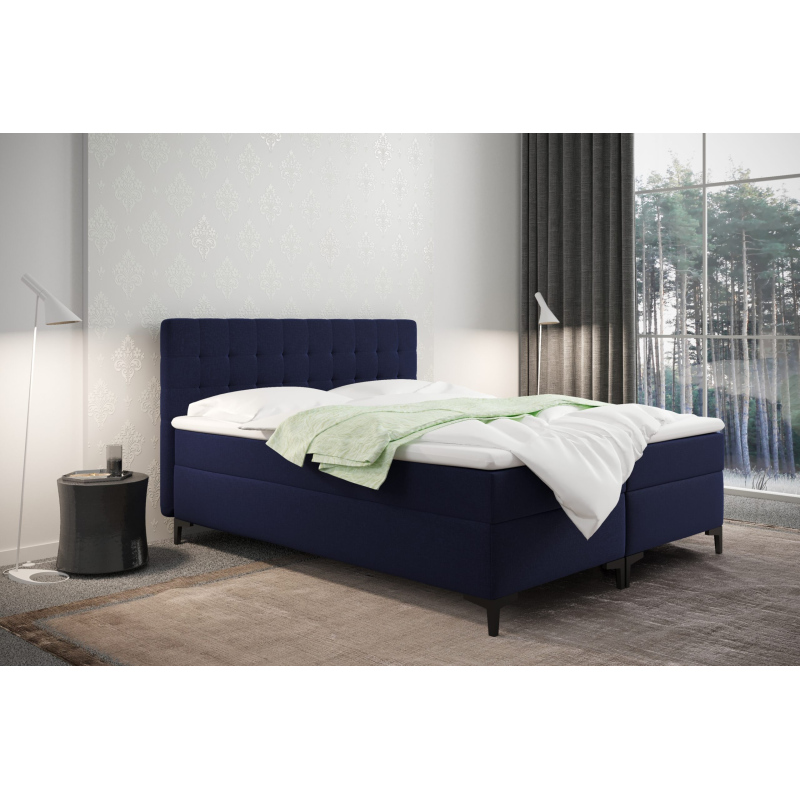 Americká postel s úložným prostorem DAJANA - 180x200, modrá