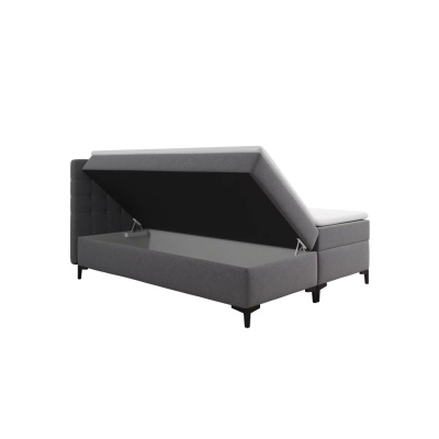 Americká postel s úložným prostorem DAJANA - 160x200, černá