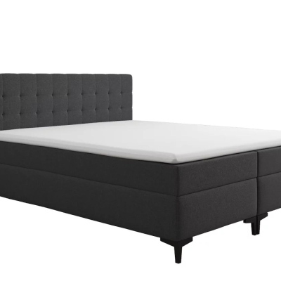 Americká postel s úložným prostorem DAJANA - 160x200, tmavě šedá