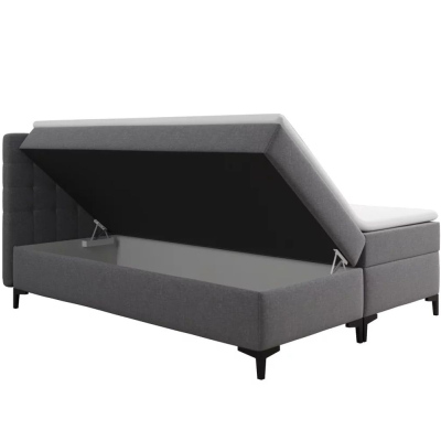 Americká postel s úložným prostorem DAJANA - 120x200, tmavě šedá