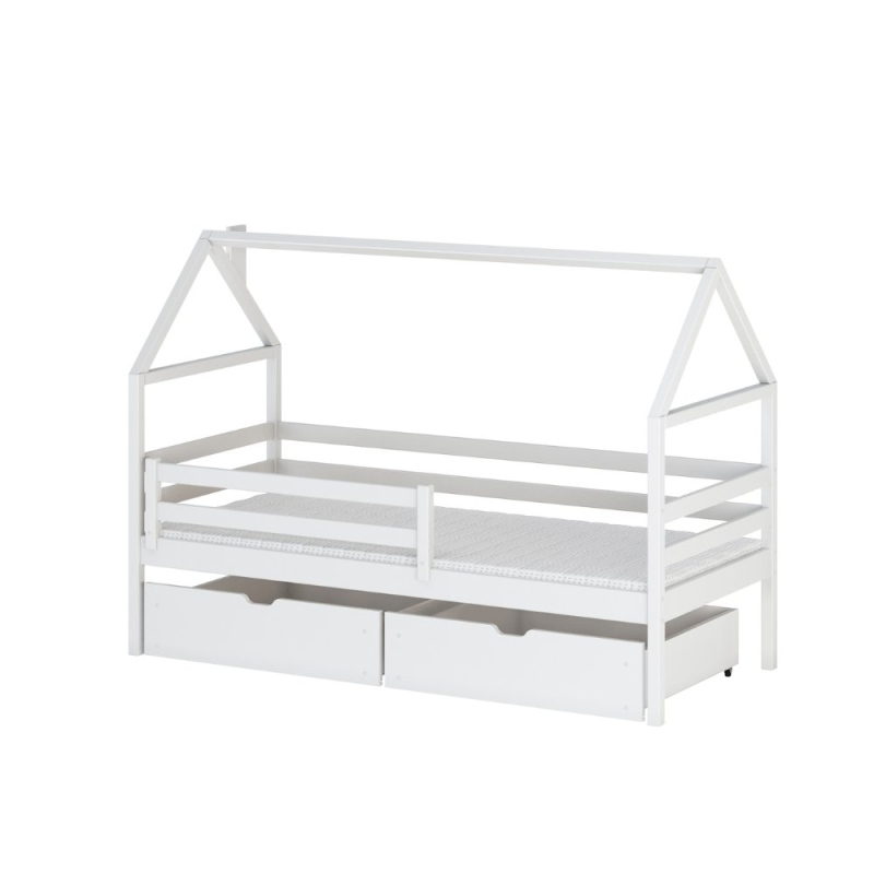 Dětská postel se šuplíky ALIA - 80x200, bílá
