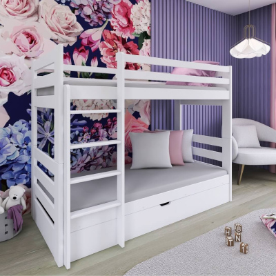 Patrová postel pro děti FOTIA - 80x180, borovice