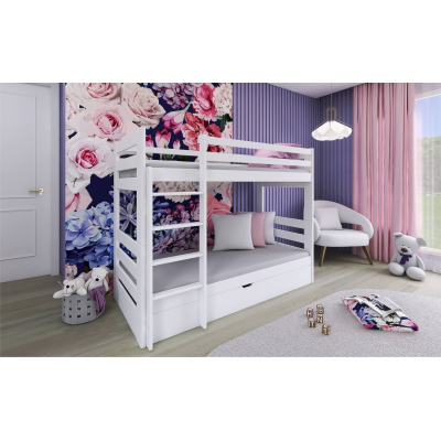 Patrová postel pro děti FOTIA - 90x190, borovice