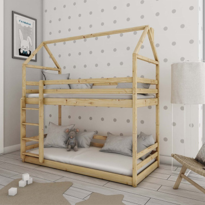 Domečková postel DAFINA - 90x190, borovice