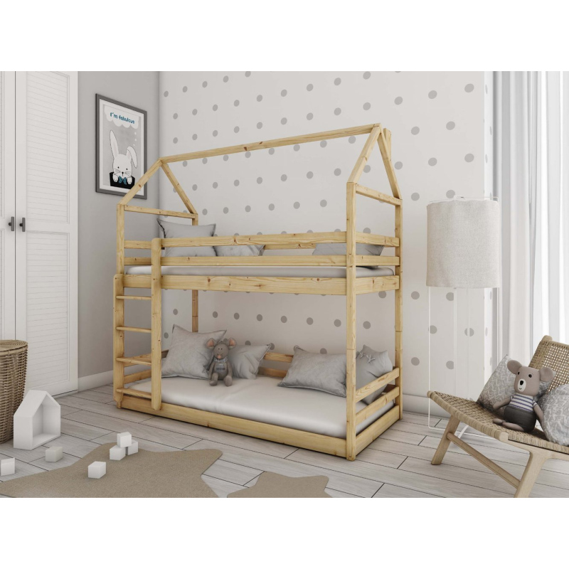 Domečková postel DAFINA - 90x190, borovice
