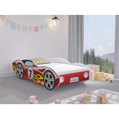 VÝPRODEJ - Dětská postel auto 80x160 CAR - červená