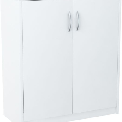 Komoda s dvířky IBOJA - bílá