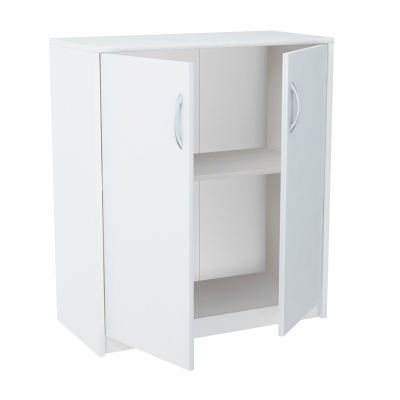 Komoda s dvířky IBOJA - bílá