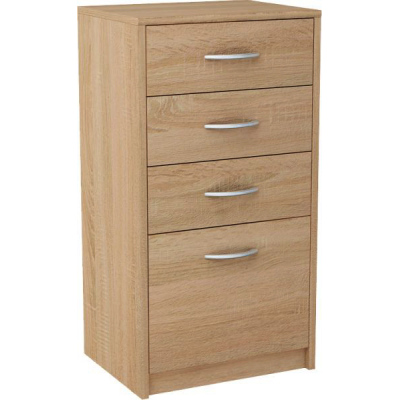 Úzká šuplíková komoda IBOJA - dub sonoma