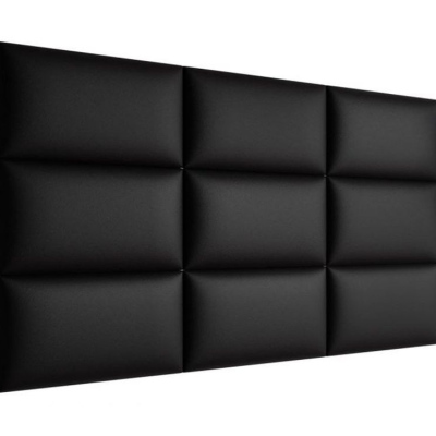 VÝPRODEJ - Čalouněný nástěnný panel 60x30 PAG - černá eko kůže