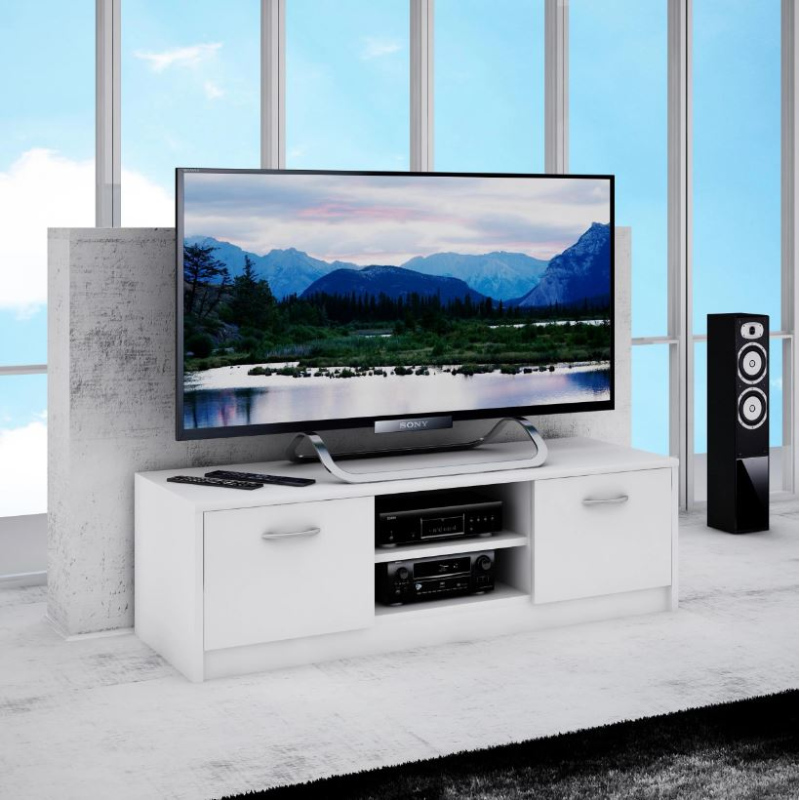 Televizní stolek SILVIO 2 - bílý