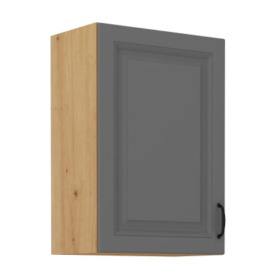 Horní kuchyňská skříňka SOPHIA - šířka 50 cm, šedá / dub artisan
