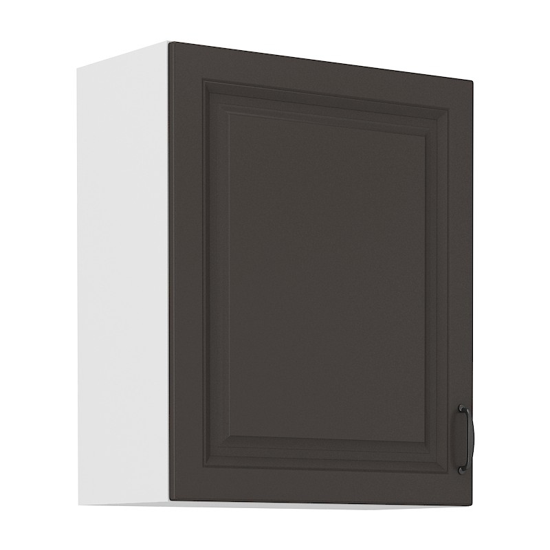 Horní kuchyňská skříňka SOPHIA - šířka 60 cm, tmavě šedá / bílá